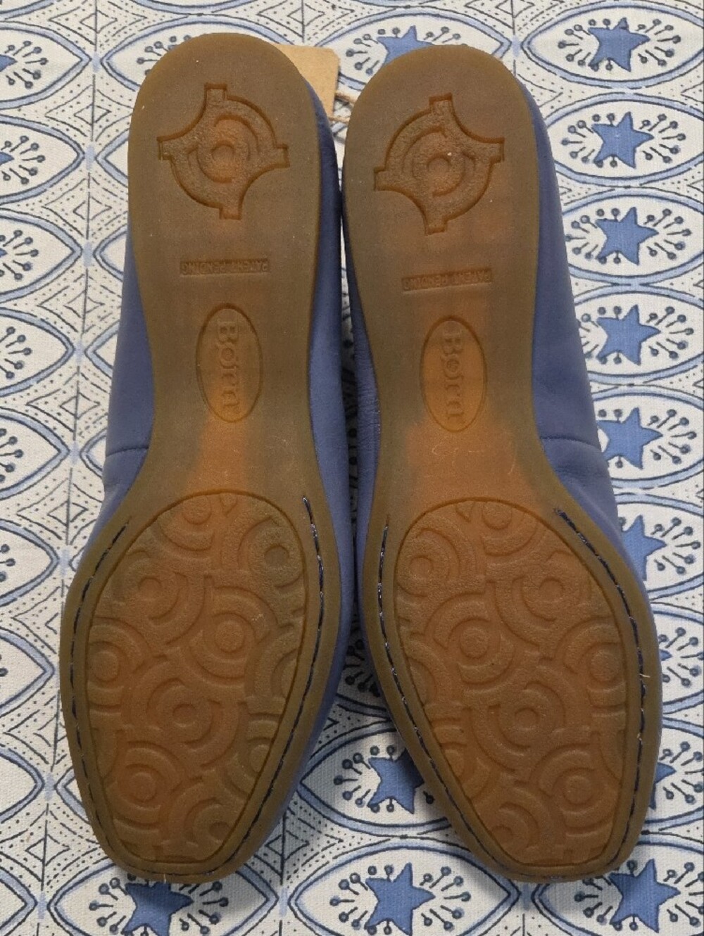 Born Blue Leather Slip-On Ballet Flats - Picture 6 of 7